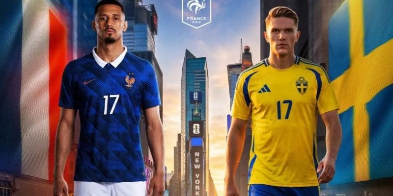 Pháp vs Thụy Điển có màn thể hiện khác nhau
